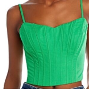 Aqua Vibrant Green Top
